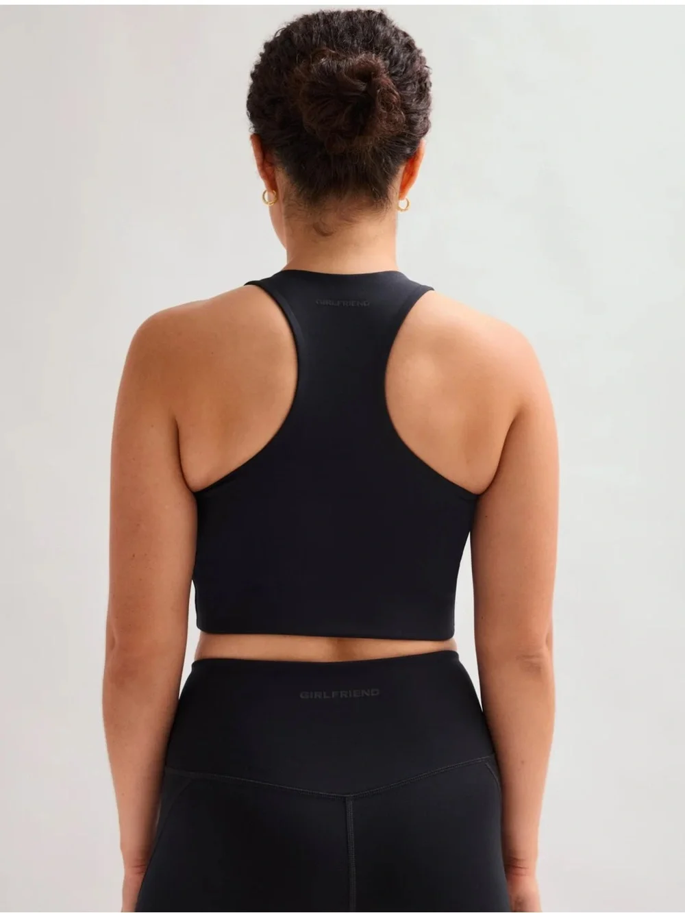 Girlfriend Black Paloma Racerback Bra